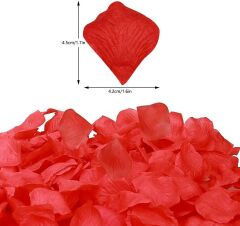 Kırmızı Renk Gül Yaprağı Şekilli Konfeti – 1 Paket 100 Adet
