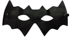 Siyah Renk Vinleks Deri Malzemeden İmal Batman Maskesi 10x20 cm