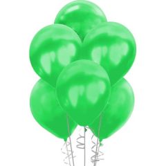 Yeşil Renk Metalik Balon Sedefli Balon 100 Adet