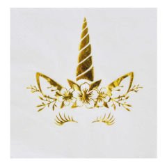 UNICORN PEÇETE VARAKLI ALTIN 33X33 CM PK:16 KL:24