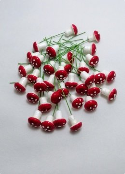 300 lü Saplı Mantar Süs