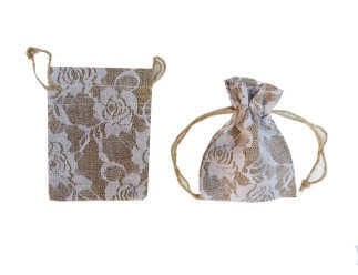 10 LU 12*17 cm KESE DANTEL KAPLAMALI NATUREL