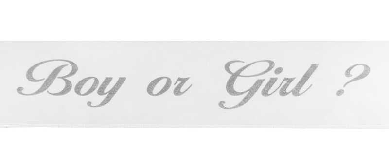 CİNSİYET KUŞAĞI  BOY OR GIRL GÜMÜŞ  2MT