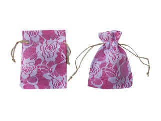 KESE DANTEL KAPLAMALI FUŞYA 12*17cm P10-100