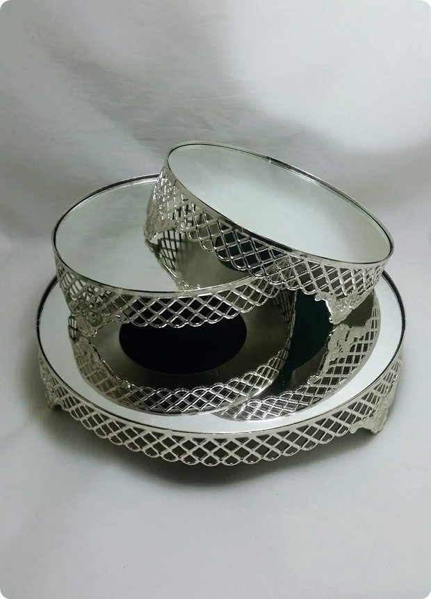 Metal küçük jardinyer takımı GUMUS