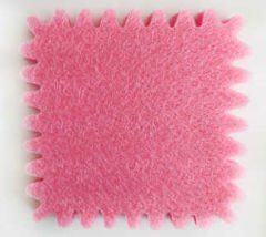 ORGANZE FİLELİ KARE TÜL PEMBE 24 CM PK:100-KL:100