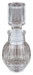 ŞİŞE TOMBUL ÇİZGİLİ CAM KAPAKLI 50 CC KL:120