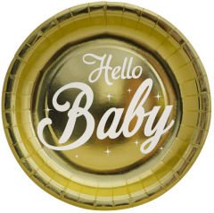 HELLO BABY TABAK METALİZE KARTON 23 CM PK:6 KL:48