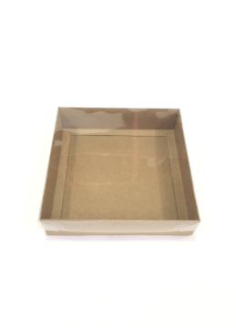 20x20x5 cm Altı Karton Asetat Kapaklı Kutu 20 li