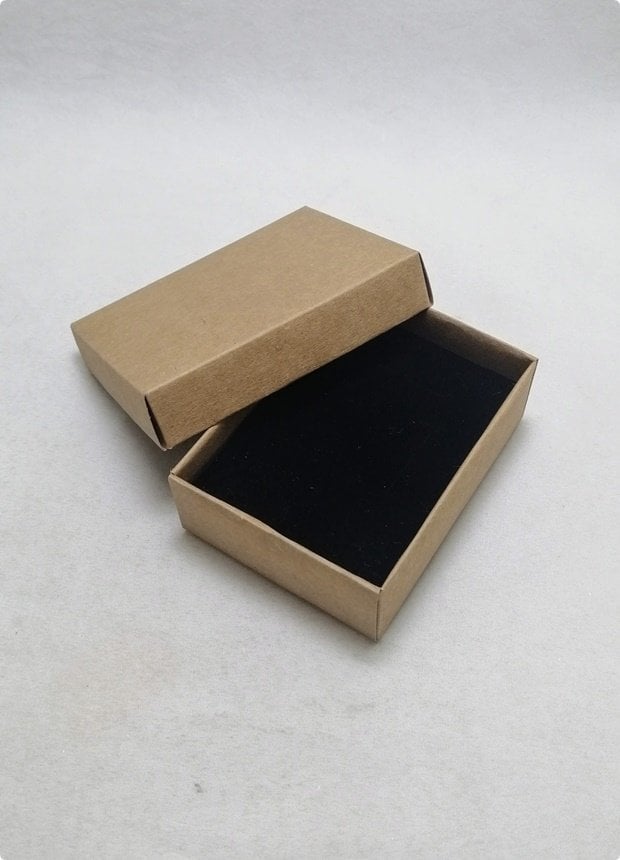 30 Lu (8x6x3 Cm) Süngerli Karton Takı Kutuları