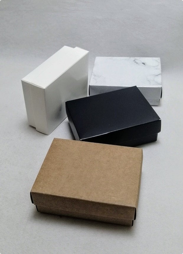 30 Lu (8x6x3 Cm) Süngerli Karton Takı Kutuları