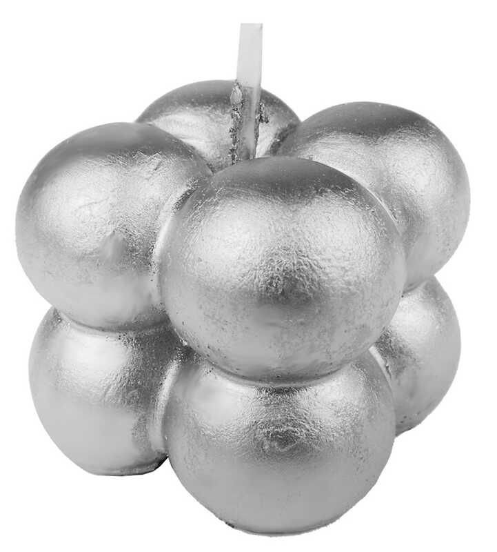 MUM BUBBLE  PARLAK GÜMÜŞ 3,5X3,5 CM PK:16 KL:500