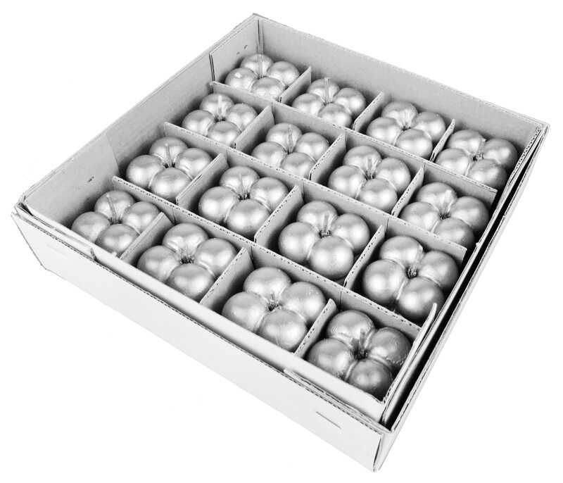 MUM BUBBLE  PARLAK GÜMÜŞ 3,5X3,5 CM PK:16 KL:500