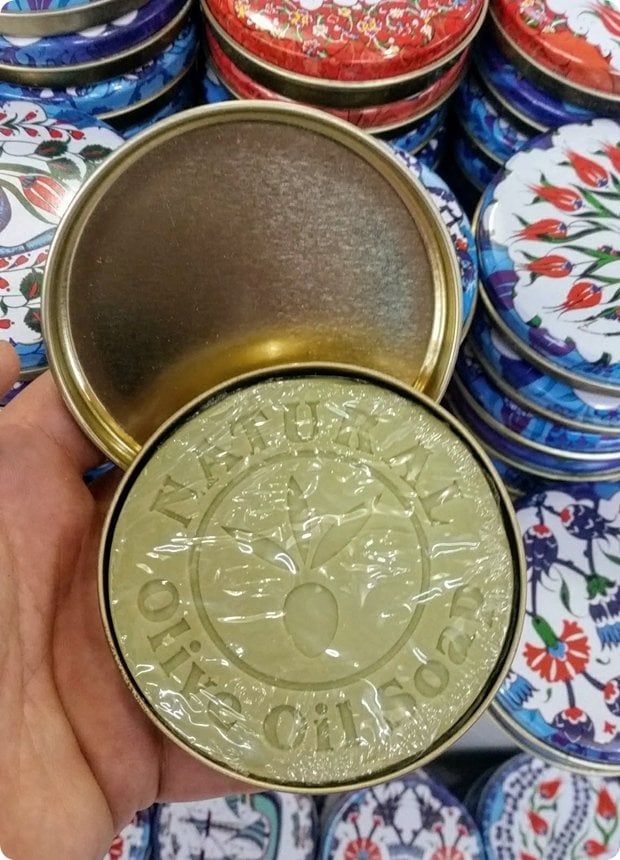 20 Li Yuvarlak Metal Kutulu Doğal Sabun