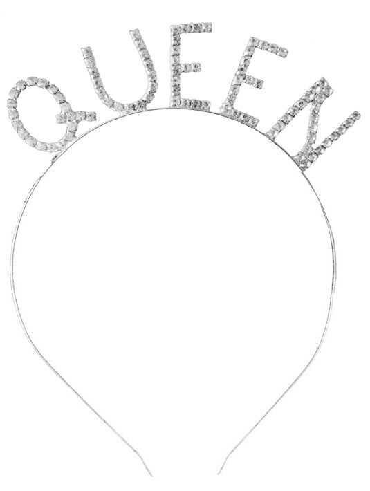 TAÇ METAL TAŞLI QUEEN GÜMÜŞ PK:1 KL:250