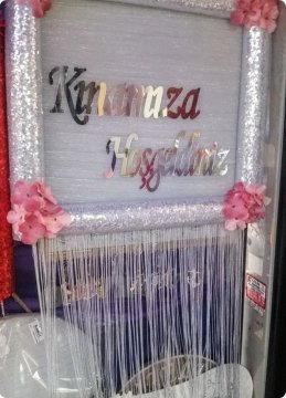 Gümüş püsküllü kınamıza hoşgeldiniz pano