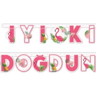 FLAMA FLAMİNGO İYİKİ DOĞDUN PK:1 set KL:12