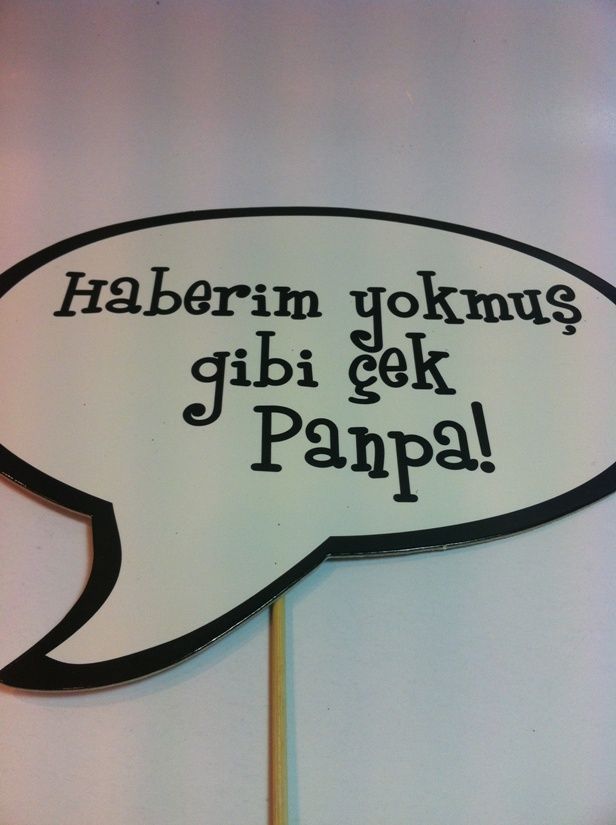 Çubuklu Konuşma Balonu (Haberim yokmuş gibi.)