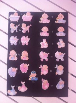 Decota / Sticker / Stiker Bebek süsleri