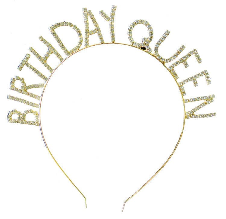 TAÇ METAL TAŞLI BIRTHDAY QUEEN ALTIN PK:1 KL:250
