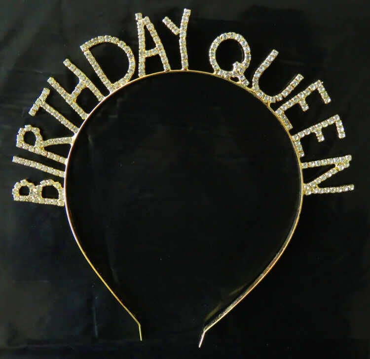 TAÇ METAL TAŞLI BIRTHDAY QUEEN ALTIN PK:1 KL:250