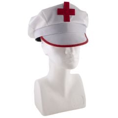 Beyaz Renk Yetişkin Boy Hemşire Şapkası Hemşire Kepi 30x14 cm