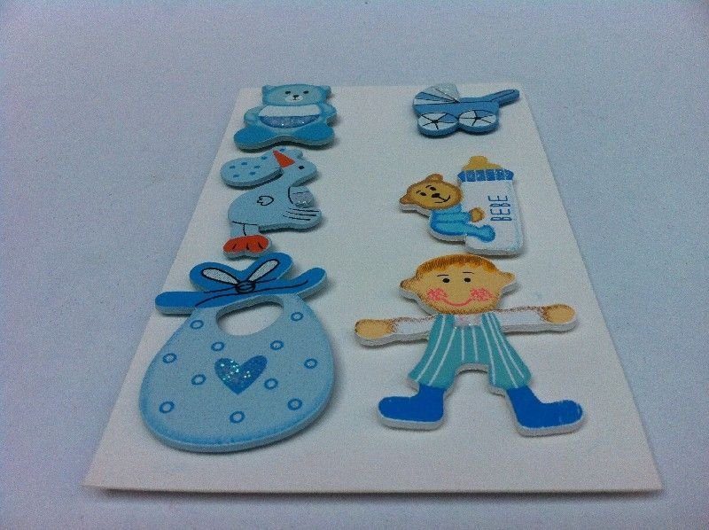 12 li Ahşap sticker