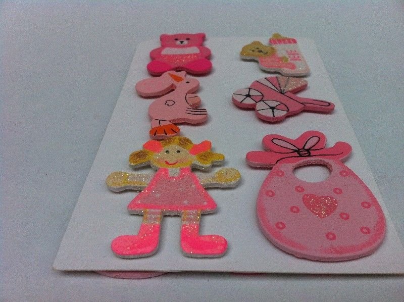 12 li Ahşap sticker
