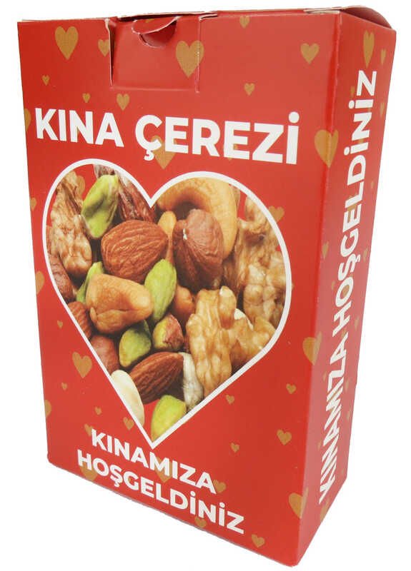 KUTU KARTON KINA ÇEREZLİK JELATİNLİ KIRMZ PK:50-30