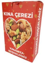 KUTU KARTON KINA ÇEREZLİK JELATİNLİ KIRMZ PK:50-30
