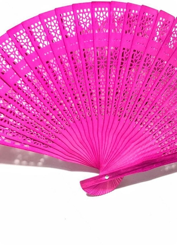 100 lu Ahşap Yelpaze ( Püskül Takılabilir )