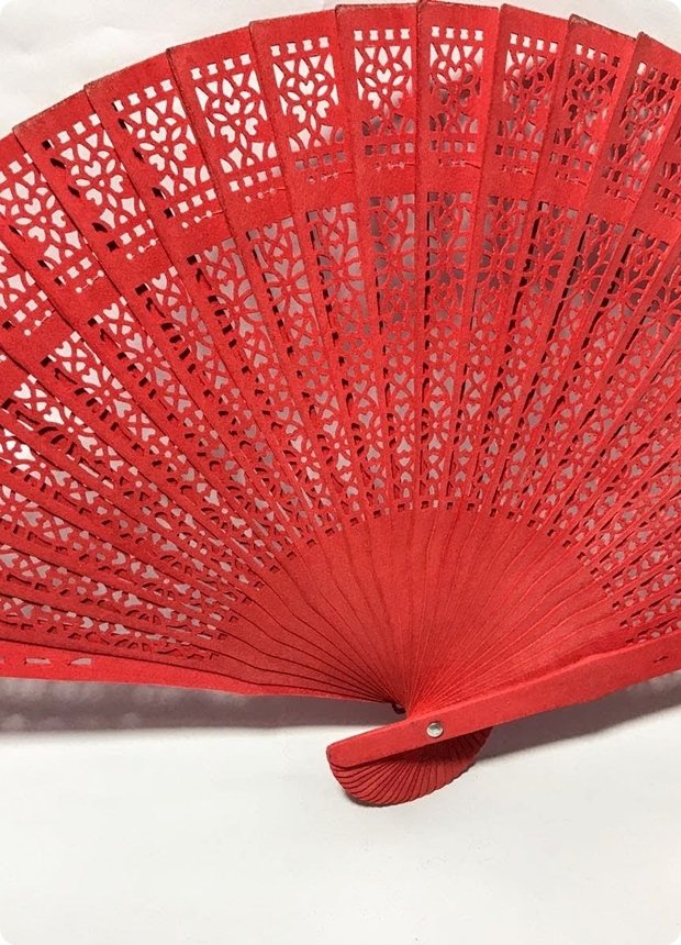 100 lu Ahşap Yelpaze ( Püskül Takılabilir )