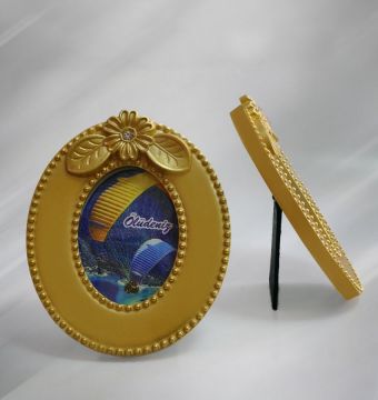Polyester Çerçeve Taşlı Oval