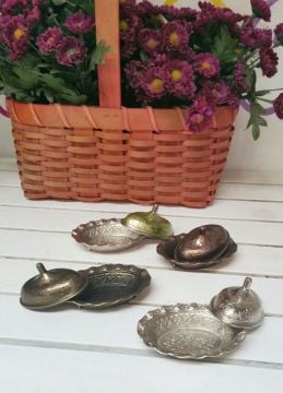 Dalgalı Kenar Oval Lokumluk 1 No ( Zamak Metal ) (Kampanyalı - İndirimli)