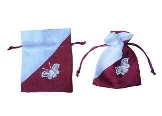 KESE ÇUVAL KELEBEKLİ KIRMIZI 12*14cm P20-100