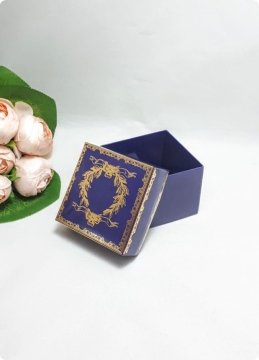10 Lu (8x8x6 Cm) Baskılı Karton Kare Sünnet Şekeri Kutuları
