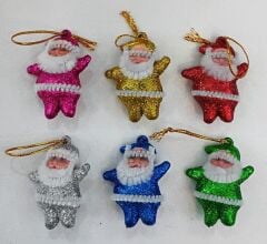 6 lı Noel Baba Karışık renk