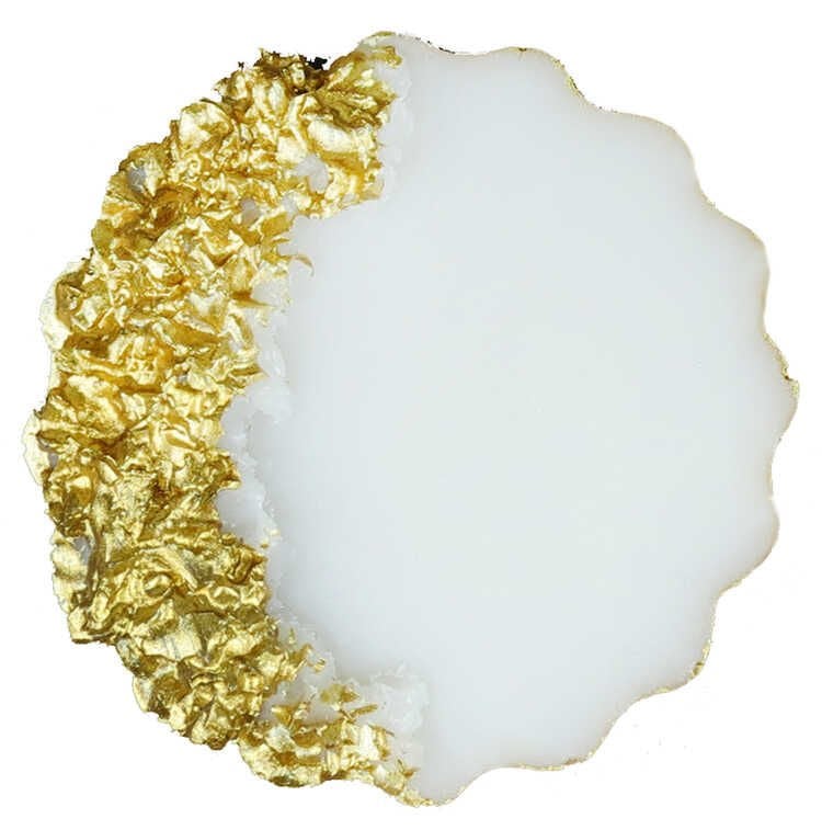 EPOKSİ YUVARLAK 7 CM TAŞLI ALTIN PK:20 KL:1000