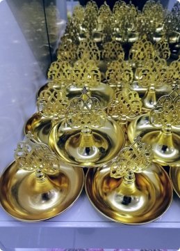 12 li Güneş Tepeli Yuvarlak Metal Şekerlik