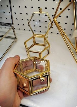 Metal ALTIGEN yüzük kutusu / yükselticisi GUMUS