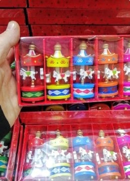 6 Lı Ahşap Atlı Karınca Karışık Renk