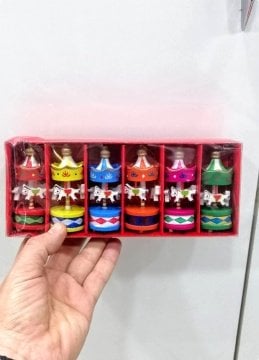 6 Lı Ahşap Atlı Karınca Karışık Renk