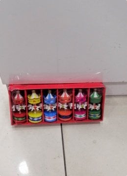 6 Lı Ahşap Atlı Karınca Karışık Renk