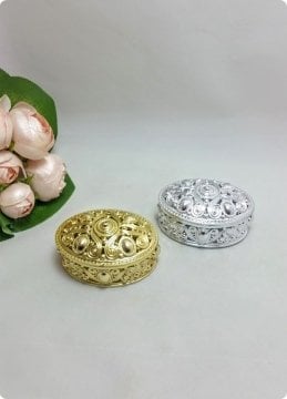 1 Paket Oval Plastik Şekerlik Kutu (Tesbihlik,Hediyelik)