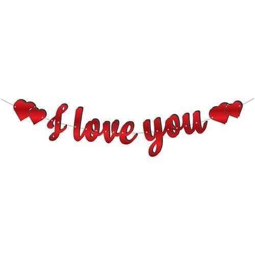 I Love You  Banner & Yazı ALTIN
