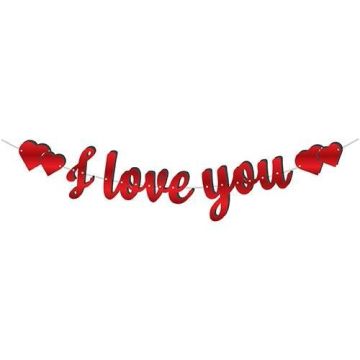 I Love You  Banner & Yazı ALTIN