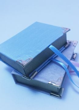 Dikdörtgen İpek Şantuk Sıvama Mevlüd Kuran Kutu Pembe ipek şantuk 20 li