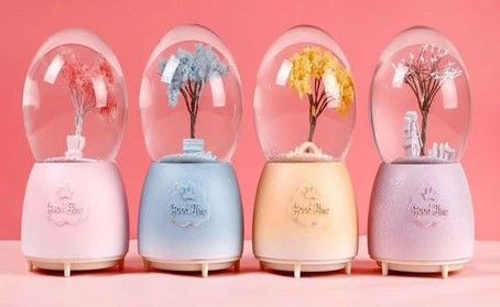 Işıklı Müzikli Püskürtmeli Kar Küresi Büyük Boy