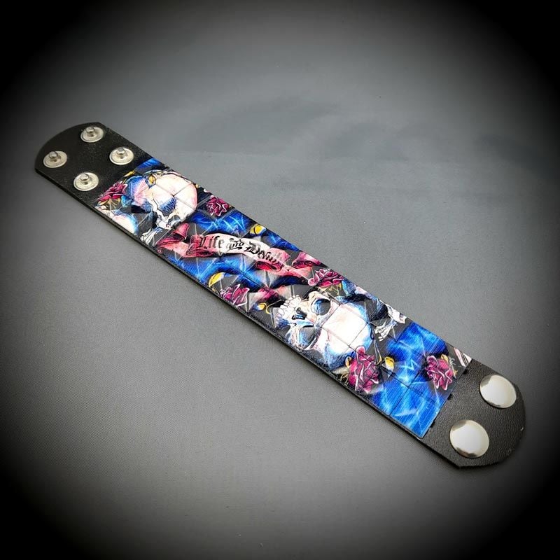 Kuru Kafa Zımbalı Gothic Bileklik Piramit Spike Punk Bilekliği Model 5