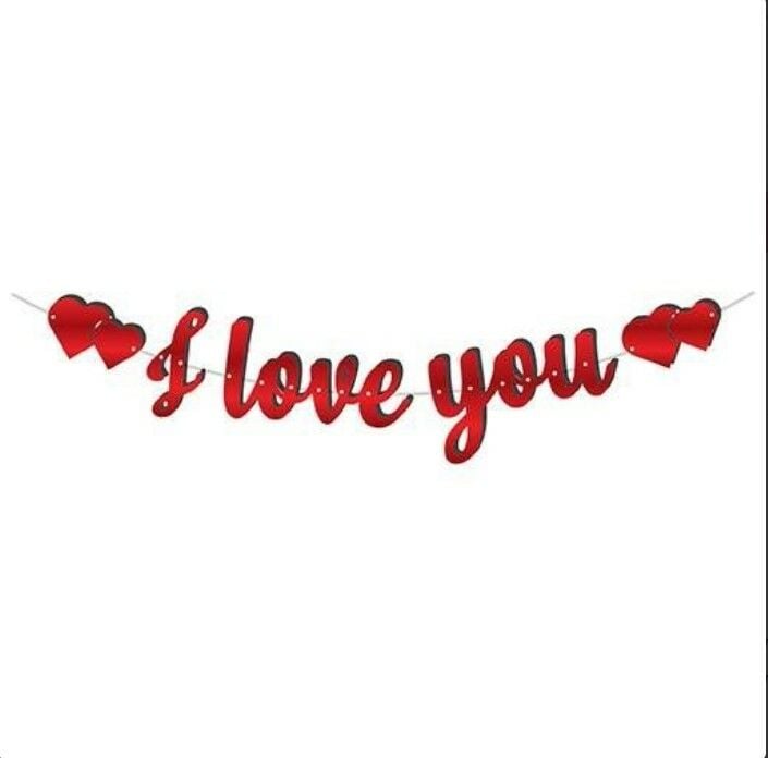 I Love You Banner & Yazı | Kapınıza Teslim !!